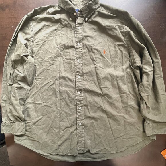 Polo Ralph Lauren Other - Polo Ralph Lauren Classic Fit Olive Green Button Down Long Sleeve, Size 2XB